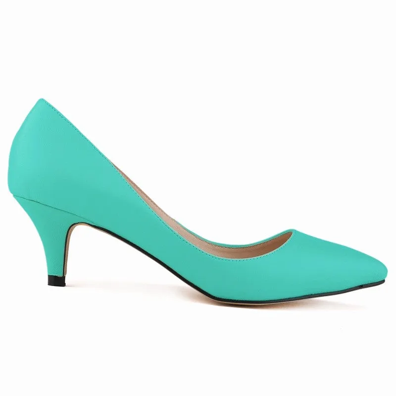 Middle Stiletto Heel Matte Shallow Women's Shoes