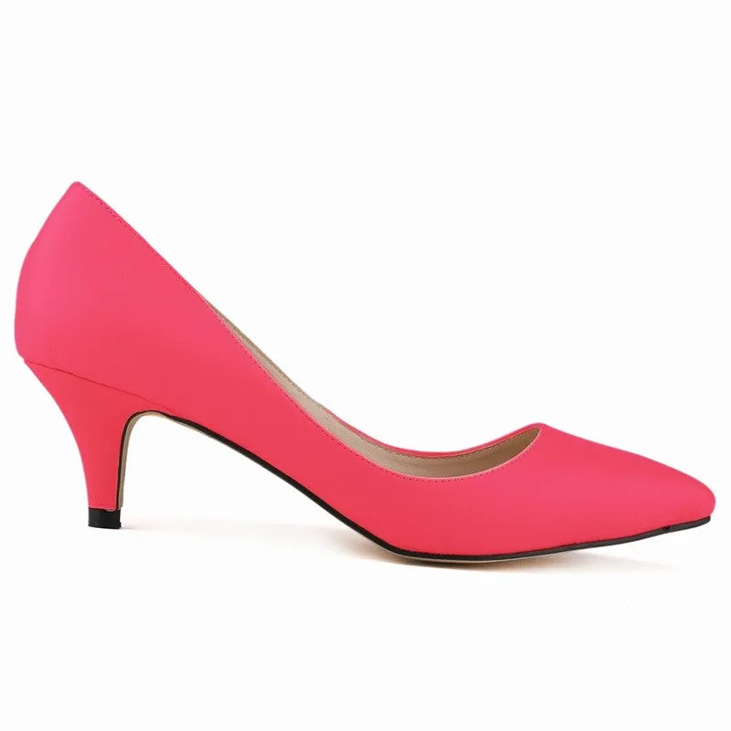 Middle Stiletto Heel Matte Shallow Women's Shoes