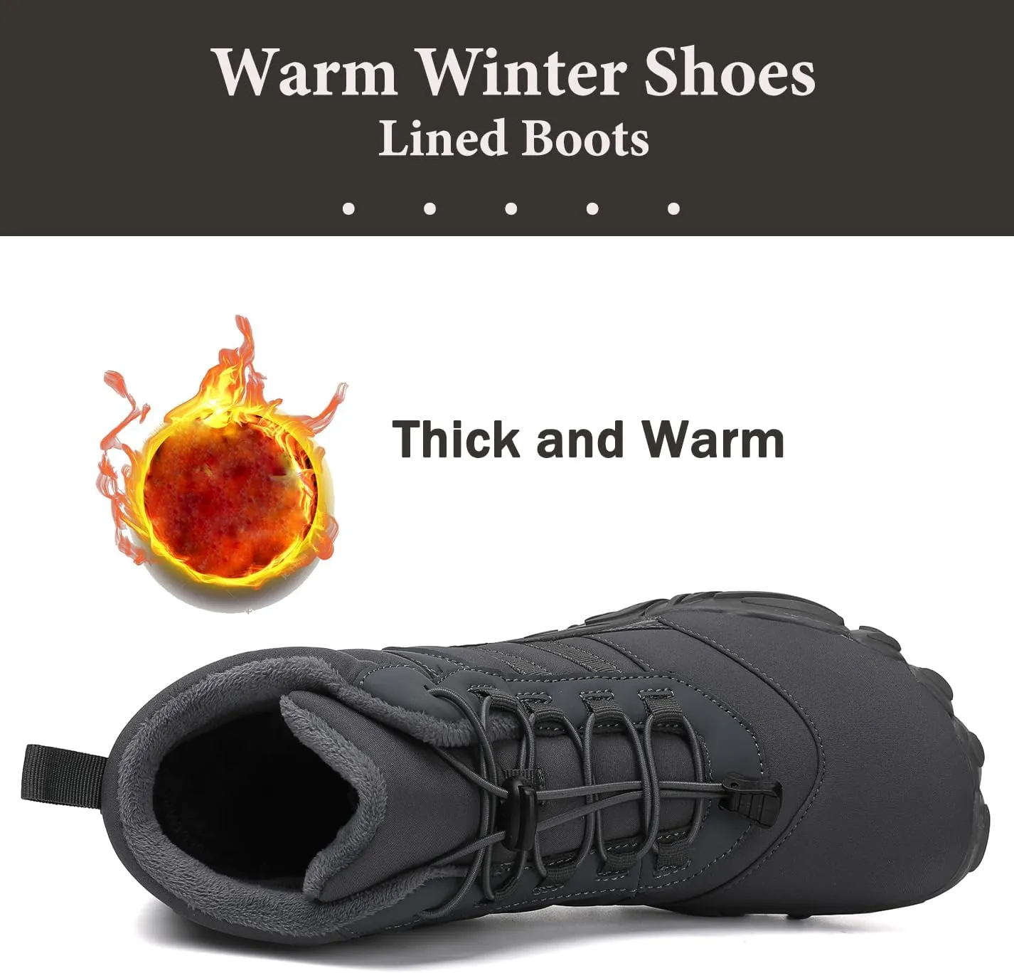 Mnplciea Barefoot Shoe Men Women Minimalist Trail Running Barefoot Sneakers Waterproof Hi-top Hiking Boots Wide Toe Box Cross Training Shoes Zero Drop Sole