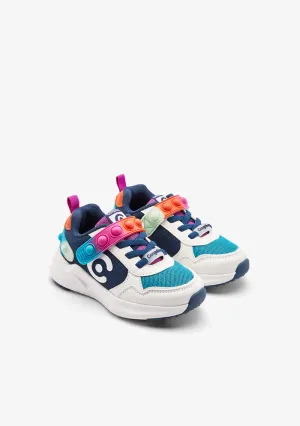 Navy pop sneakers