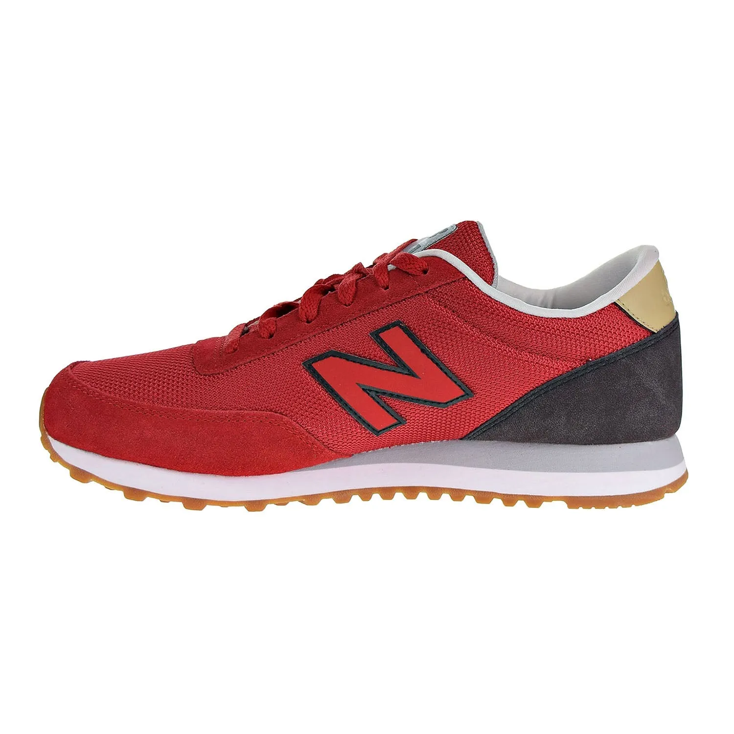 New Balance 501 Men's Shoes Red/Black/Gum