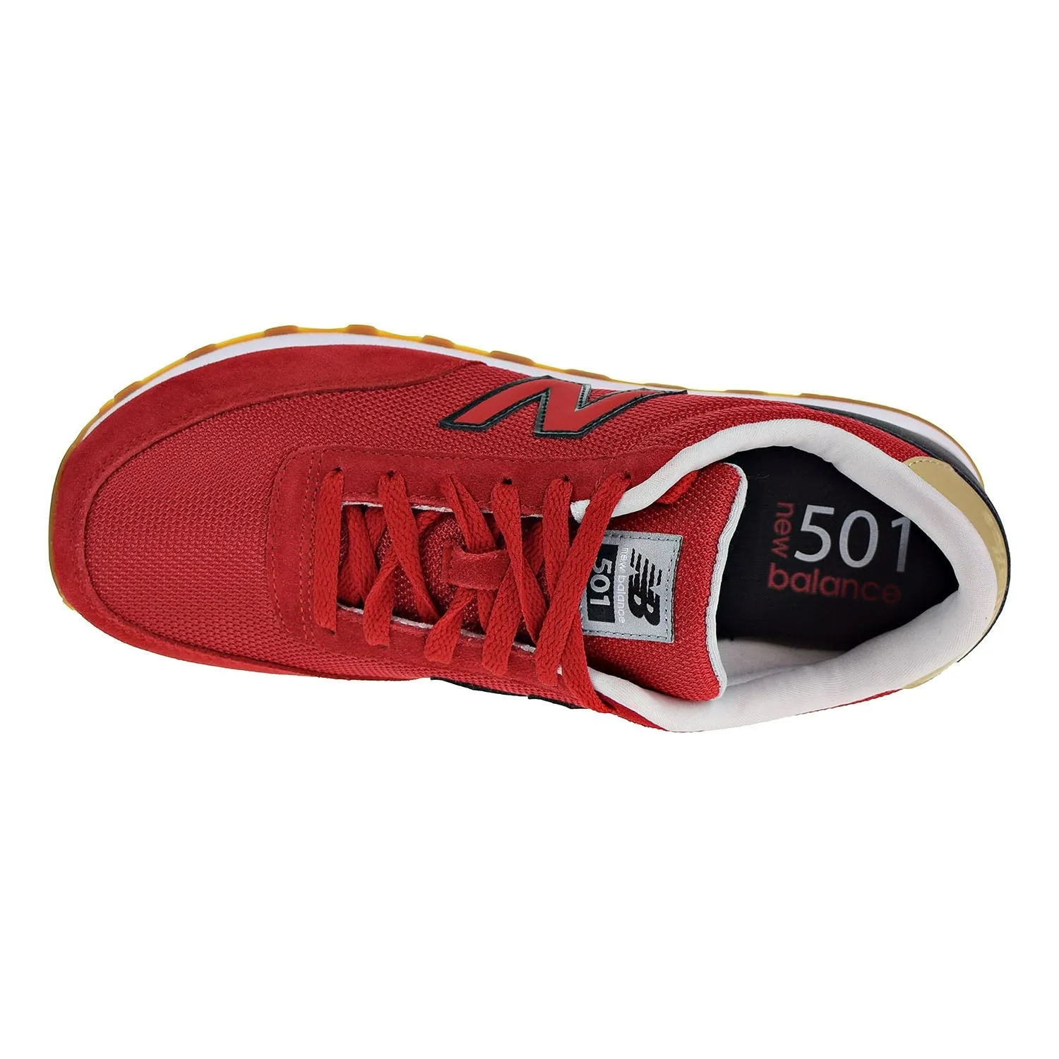New Balance 501 Men's Shoes Red/Black/Gum