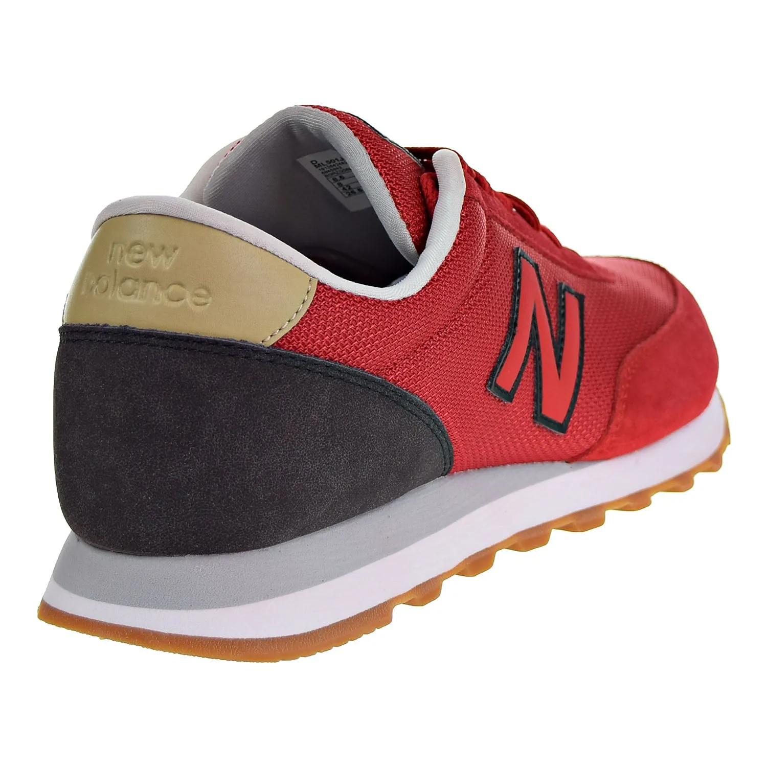 New Balance 501 Men's Shoes Red/Black/Gum