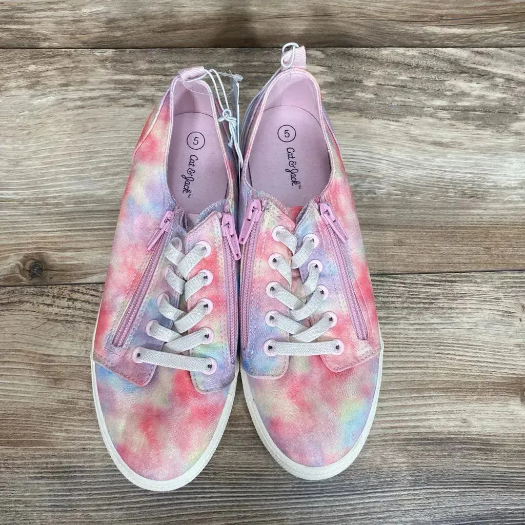 NEW Cat & Jack Lucian Double Zipper Sneakers sz 5Y
