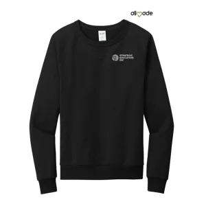 NEW SEI Allmade Unisex Organic French Terry Crewneck Sweatshirt - BLACK