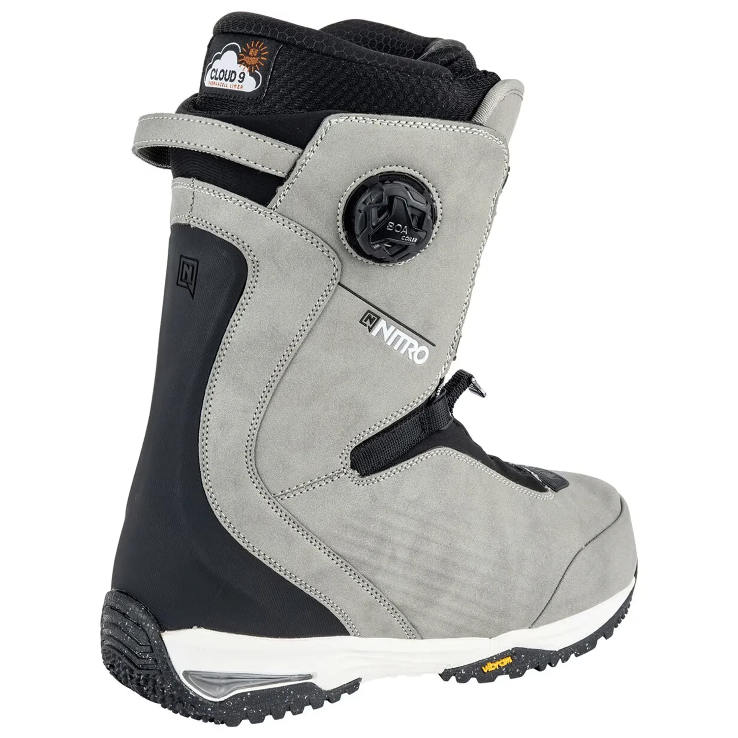 Nitro Men's Chase BOA Snowboard Boots 2024 Stone