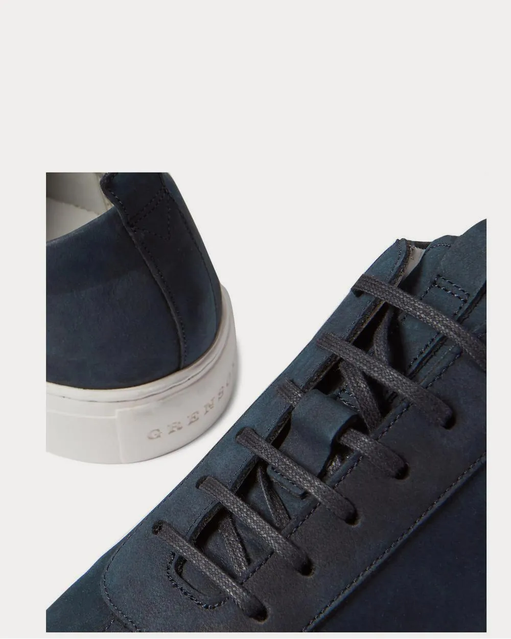 Nubuck  Navy low top sneakers