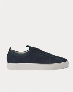 Nubuck  Navy low top sneakers