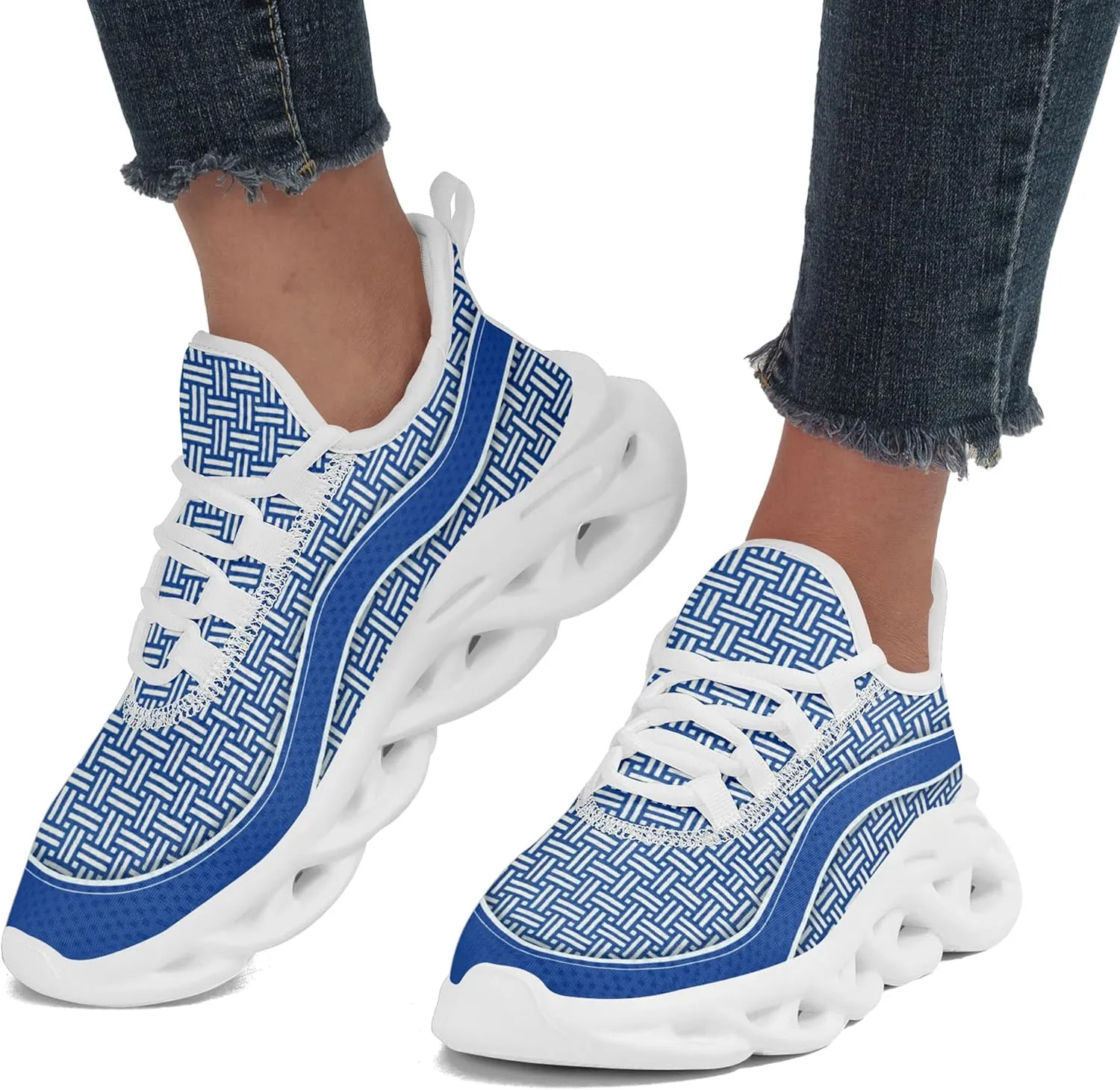Personalized Men's Running Shoes, Customizable Non-Slip Gym Sneakers for Women Workouts Walking Tennis Daily Use