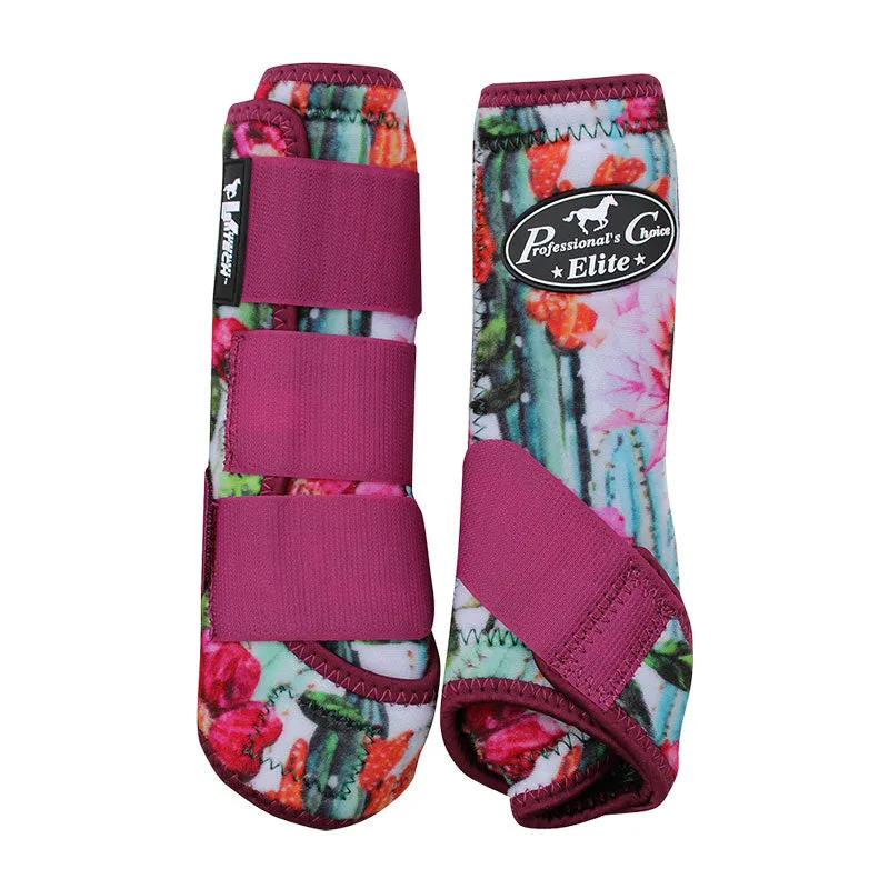 Professional's Choice VenTECH Elite Tropical Print Horse Boots Value 4-Pack