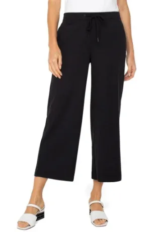 Pull-on Wide Leg Crop Trouser Liverpool