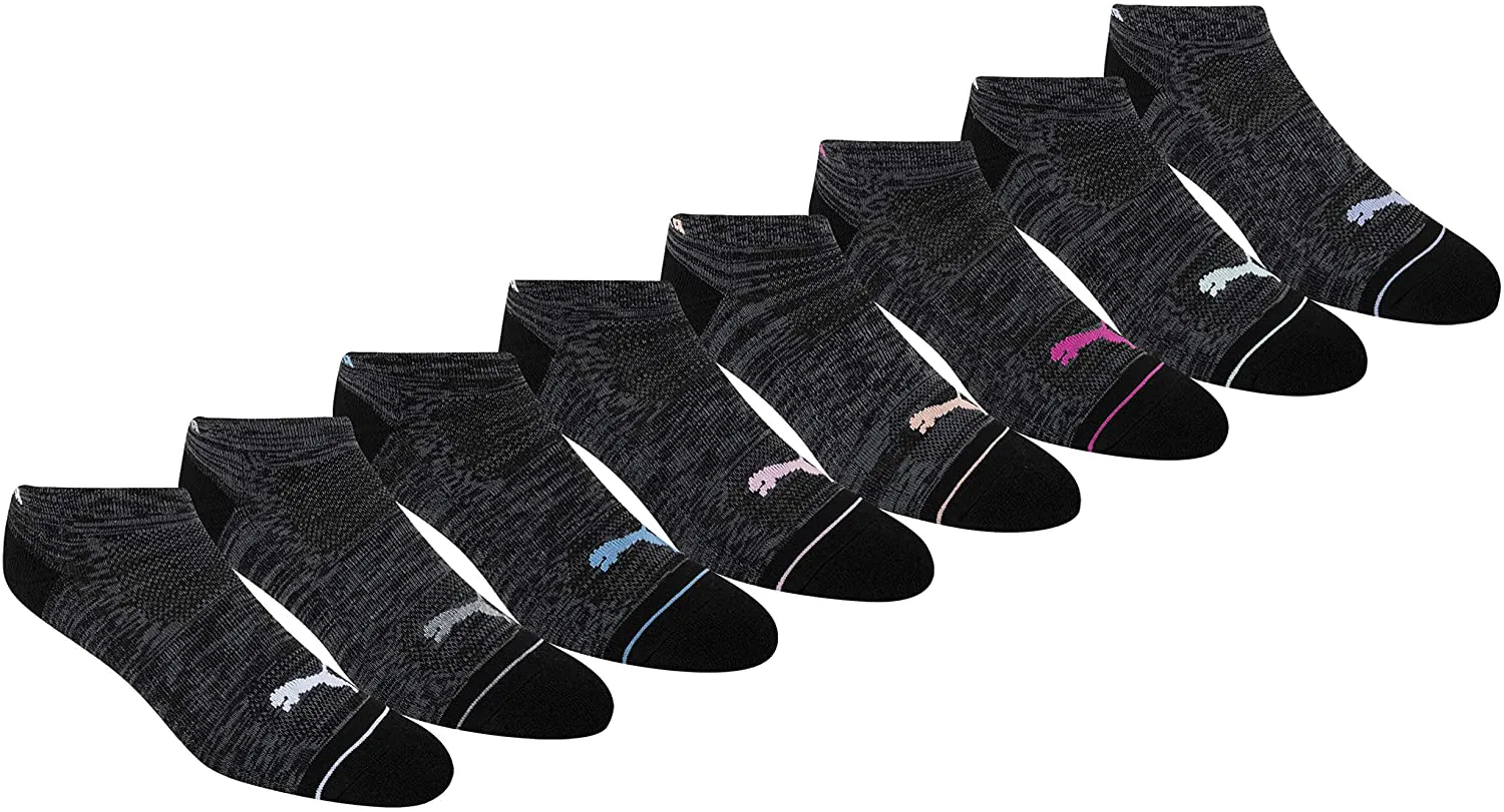 PUMA womens 8 Pack Low Cut Socks