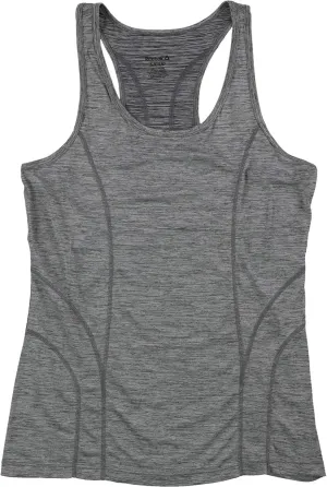 REEBOK Womens Racerback Tank Top, Grey, X-Large