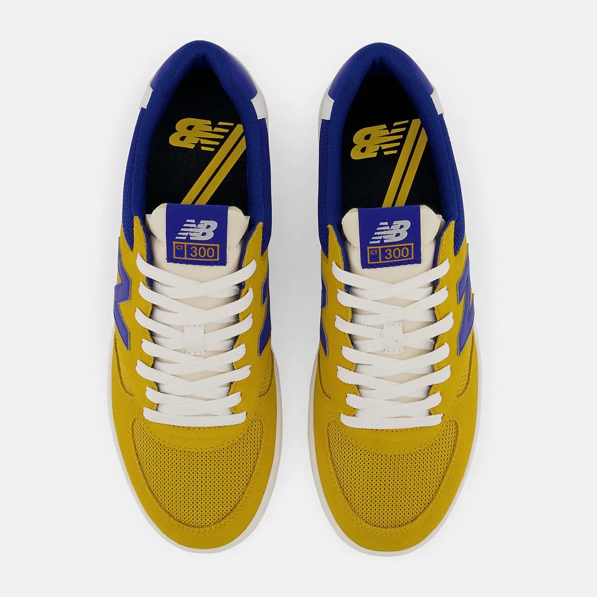 Scarpe Uomo NEW BALANCE Sneakers 300 Court in Mesh e Tessuto Sintetico colore Yellow e Blue