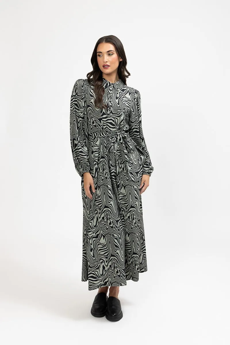 Seeking Lola - Muse Dress - Sage Swirl