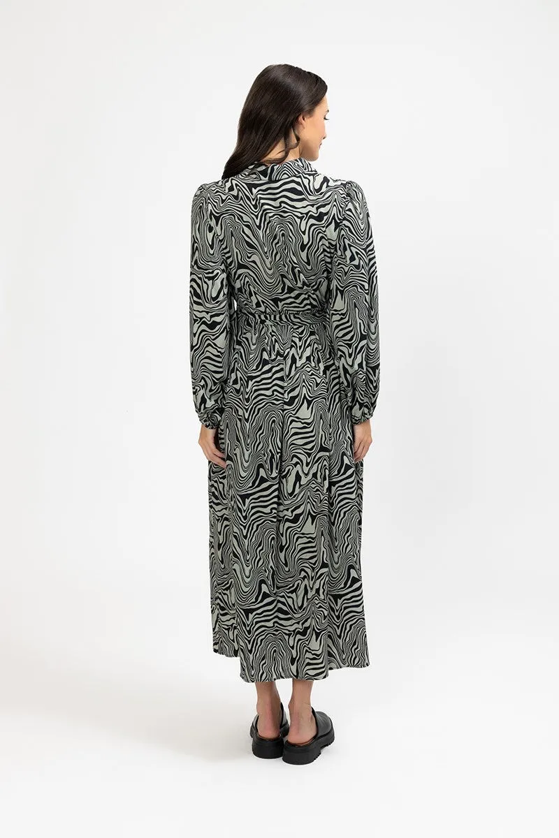 Seeking Lola - Muse Dress - Sage Swirl