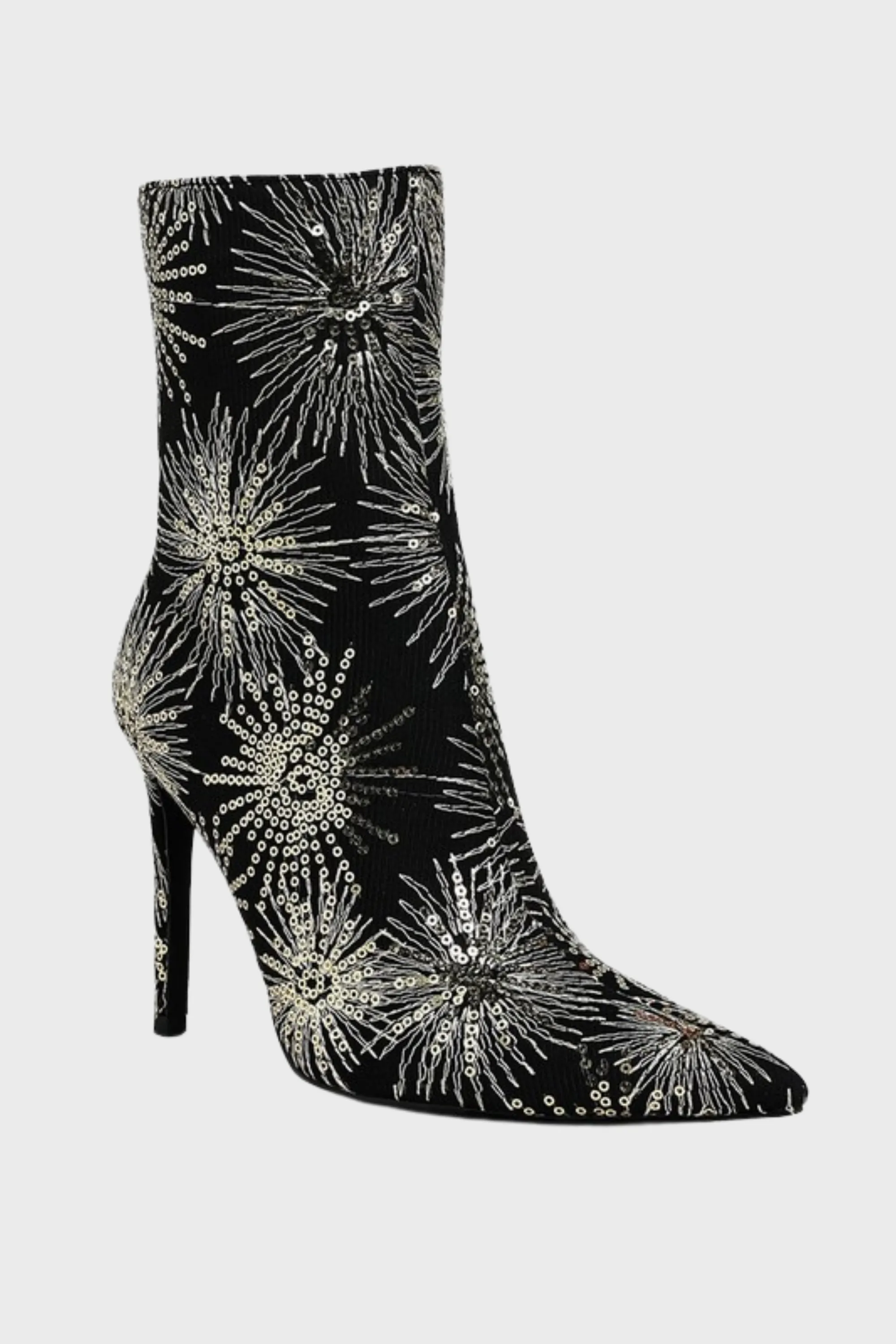 Sequin Embellished Stiletto Boots