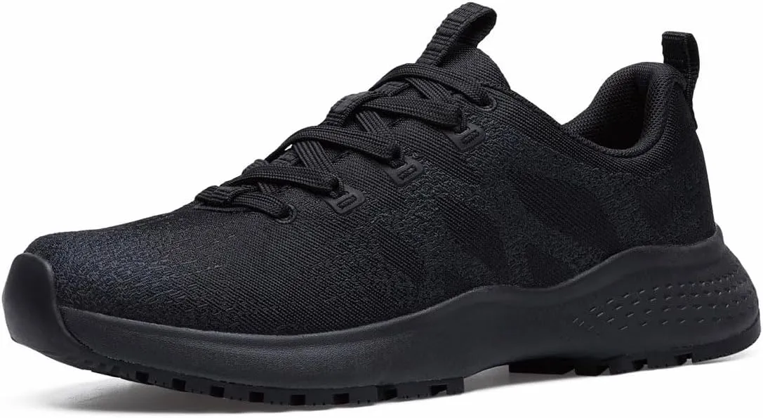Shoes for Crews Heather II, Women's Soft Toe (ST) Work Shoes, Slip Resistant, Water Resistant, Black