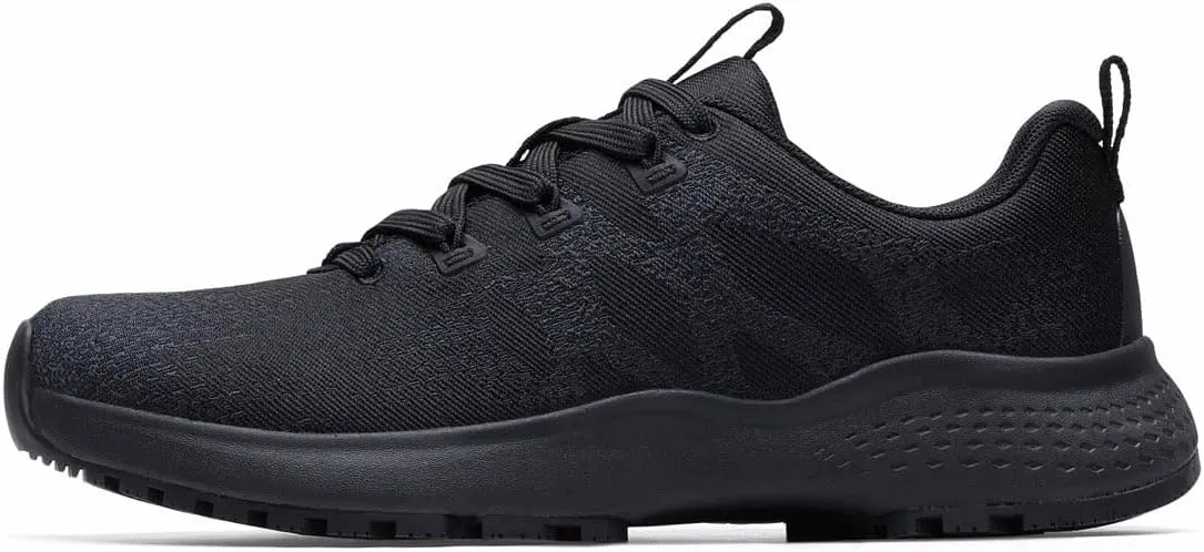 Shoes for Crews Heather II, Women's Soft Toe (ST) Work Shoes, Slip Resistant, Water Resistant, Black