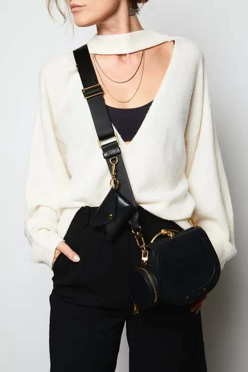 Sidecar Nylon Purse Strap Sable