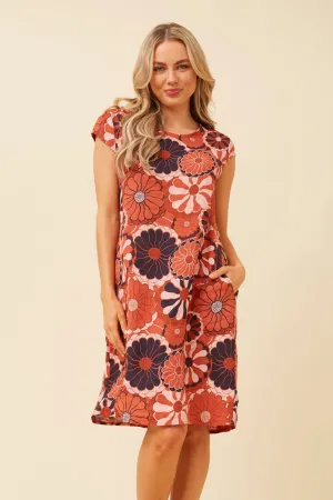 SISLEY FLORAL SHORT DRESS