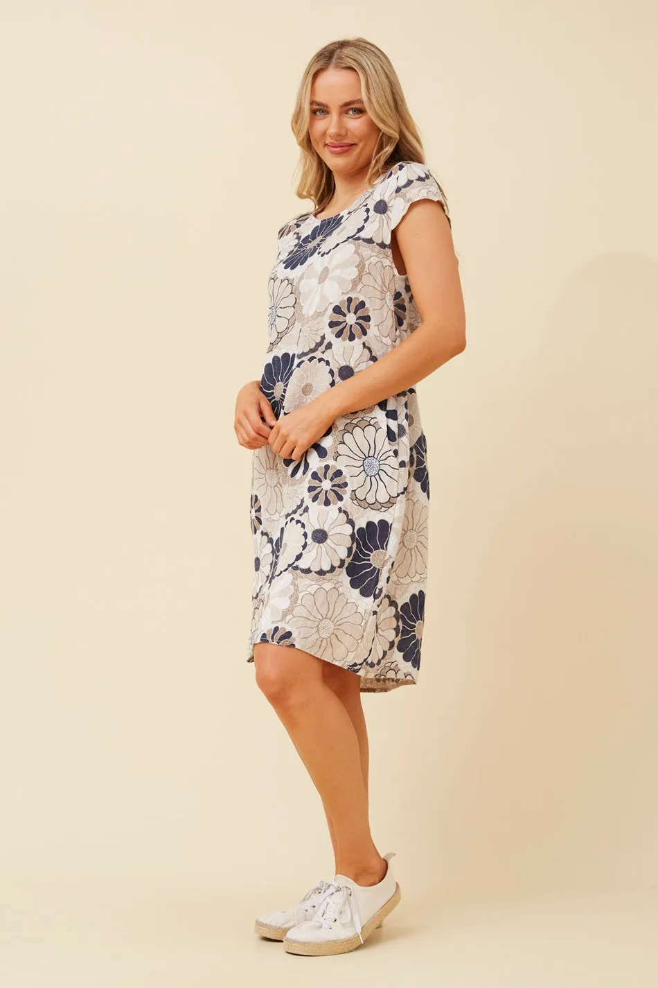 SISLEY FLORAL SHORT DRESS