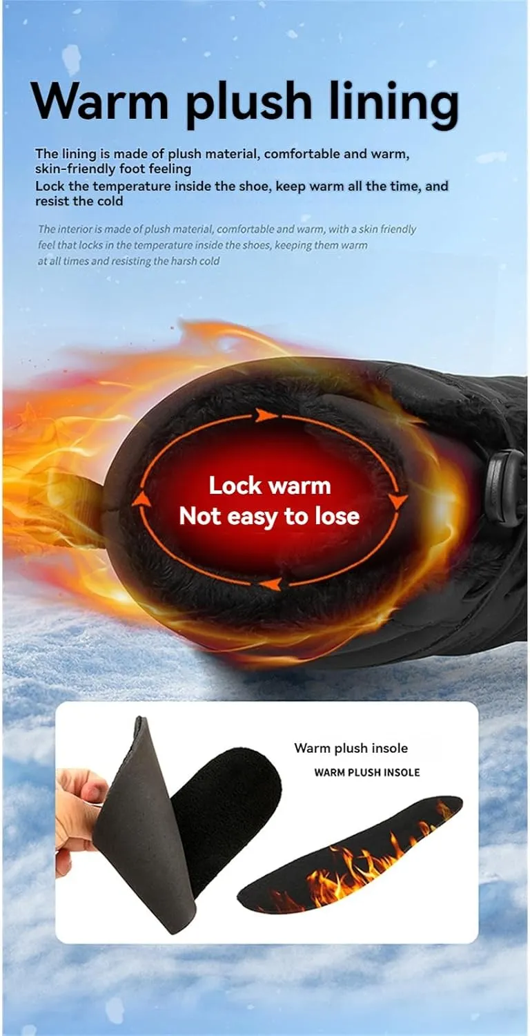 Snow Boots for Mens Womens Winter Barefoot Shoes Non-Slip Waterproof Outdoor Hiking Sneakers Walking Shoes
