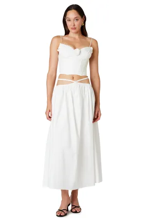 Strappy Midi Cotton Skirt