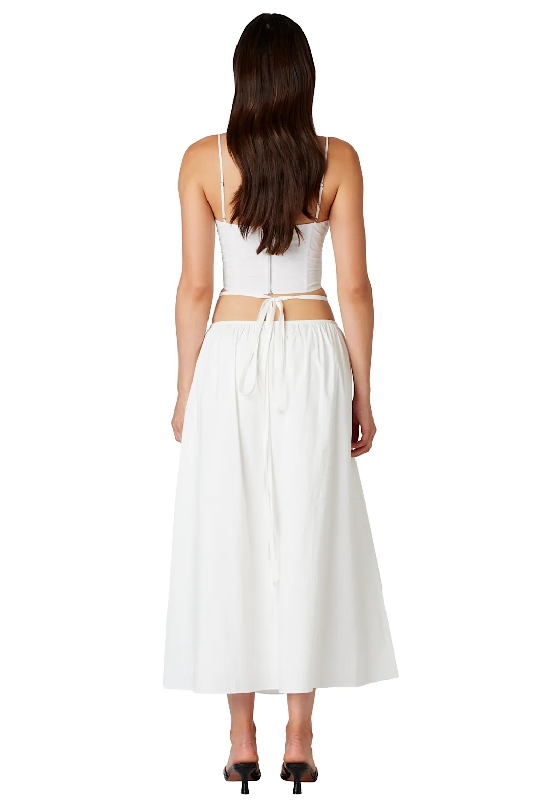 Strappy Midi Cotton Skirt