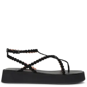 Suede platform sandals