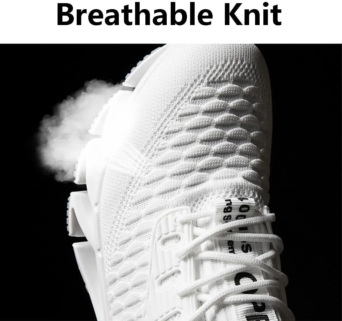Tallboost Sneakers, Height Boosting Shoes for Men, Mens Walking Shoes Breathable Knit Slip on Sneakers Lightweight Athletic Gym Shoes