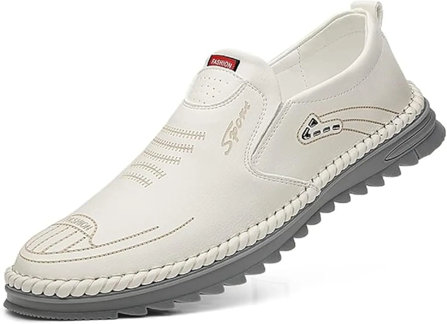 TangDao Mens Loafers, Leather Slip On Moccasins Penny Loafers, Breathable Driving Walking Lightweight Casual Shoes