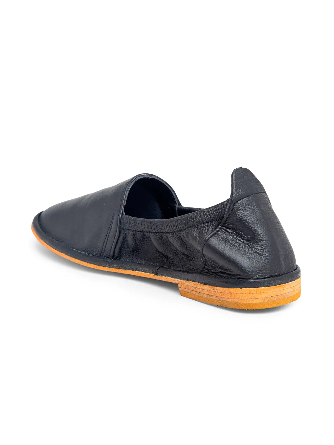 Teakwood Men Blue Leather Mojaris||Men's Blue Traditional Leather Mojari (Jutti/Loafers)