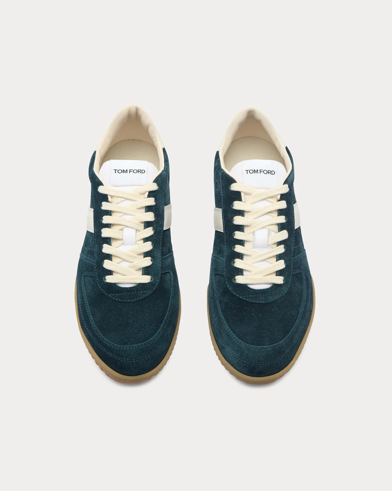 Terence Leather & Suede Navy Low Top Sneakers