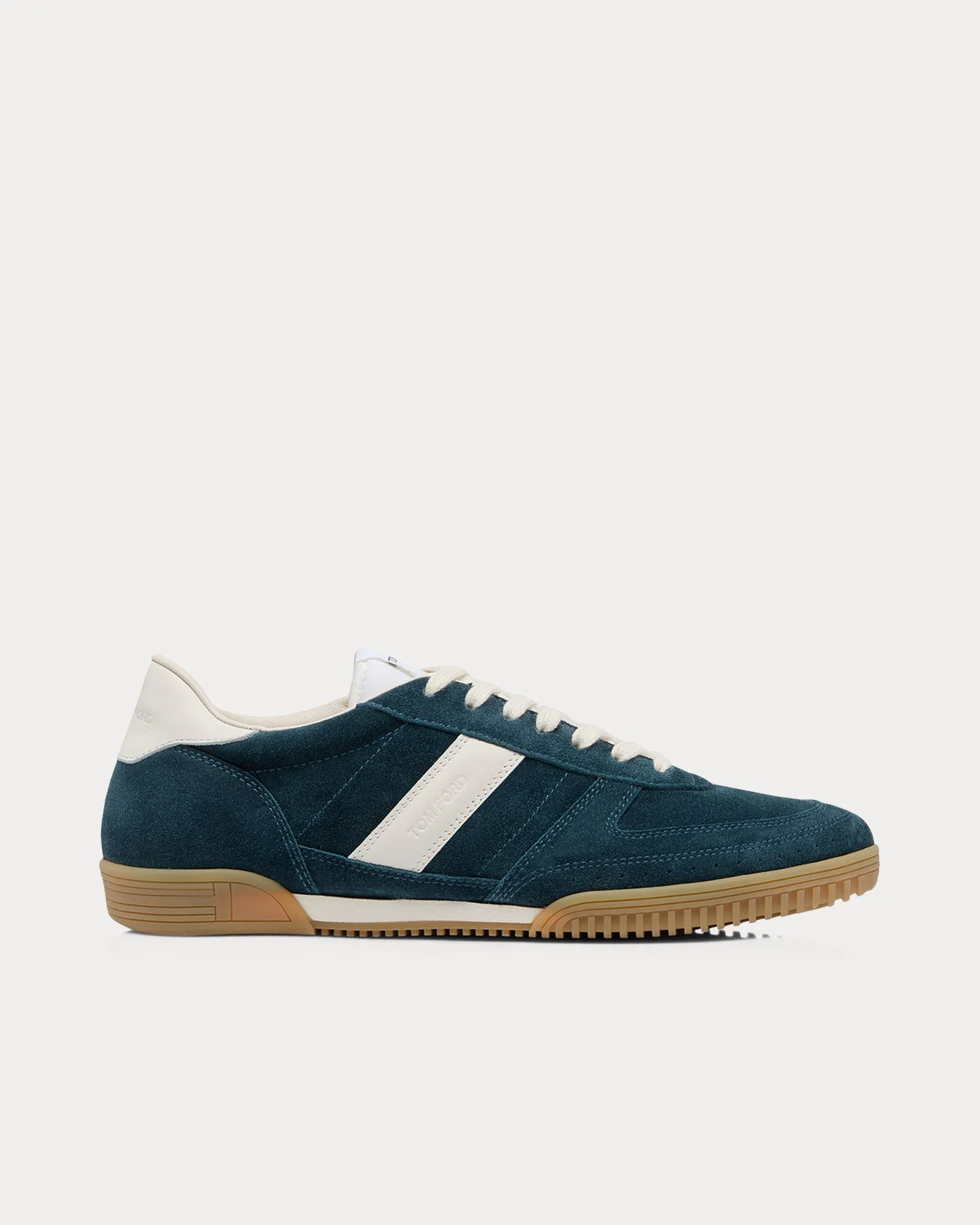 Terence Leather & Suede Navy Low Top Sneakers