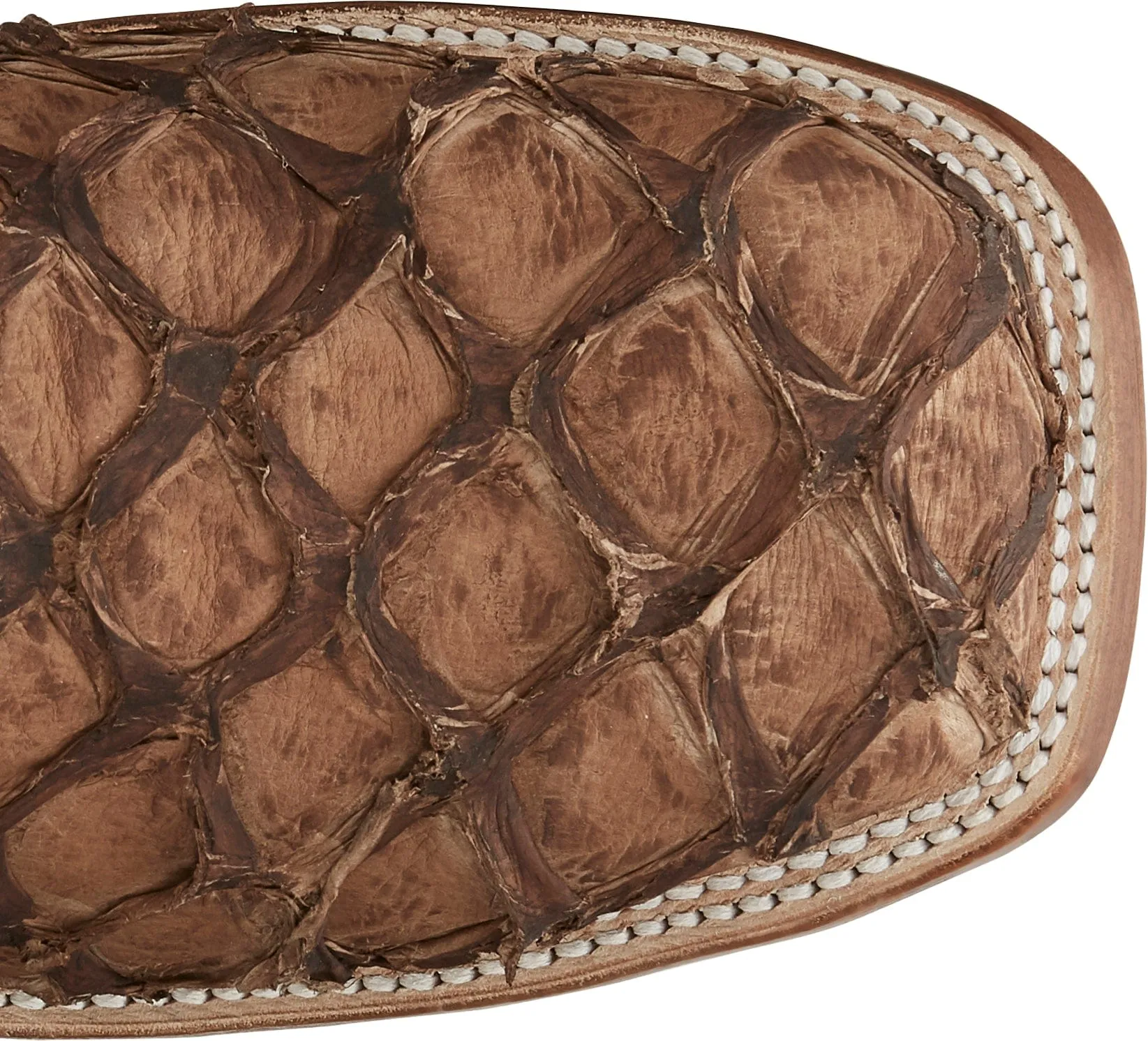 Tony Lama Men's Leviathan Pirarucu Chocolate Exotic Western Boots 6082