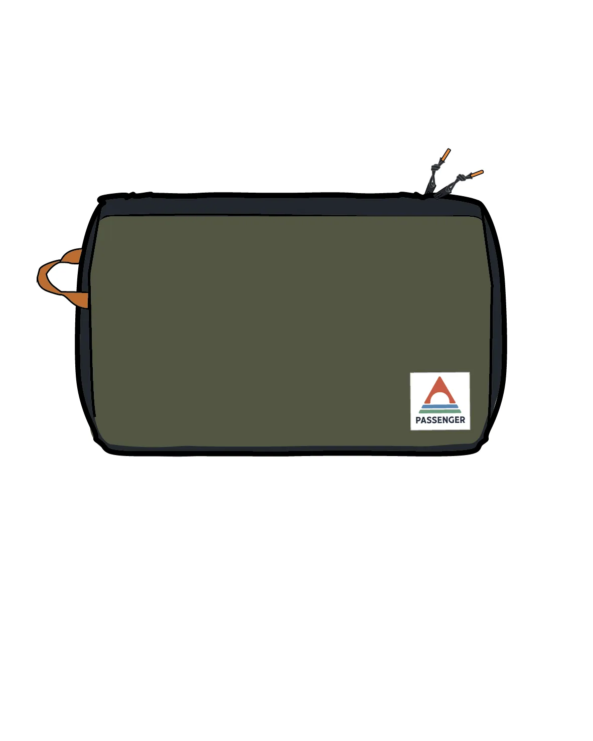 Travel Recycled Wash Kit - True Black/ Khaki