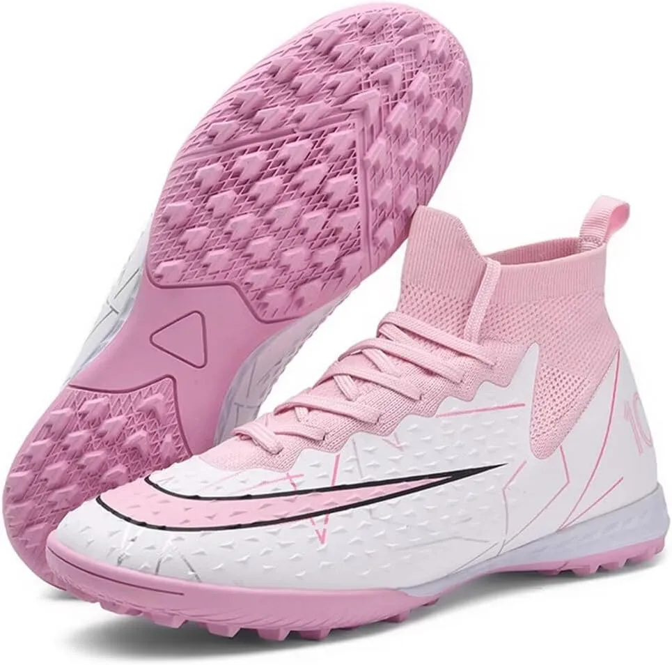 Turf Soccer Shoes Men Women Indoor Soccer Cleats Youth Football Boots Adult High Top Training Zapatos de Ftbol TF FG
