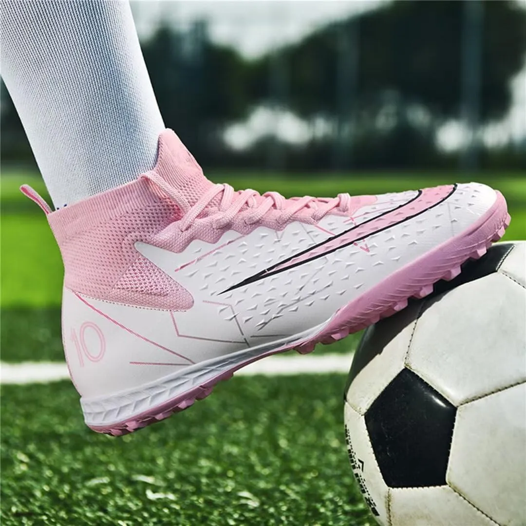Turf Soccer Shoes Men Women Indoor Soccer Cleats Youth Football Boots Adult High Top Training Zapatos de Ftbol TF FG