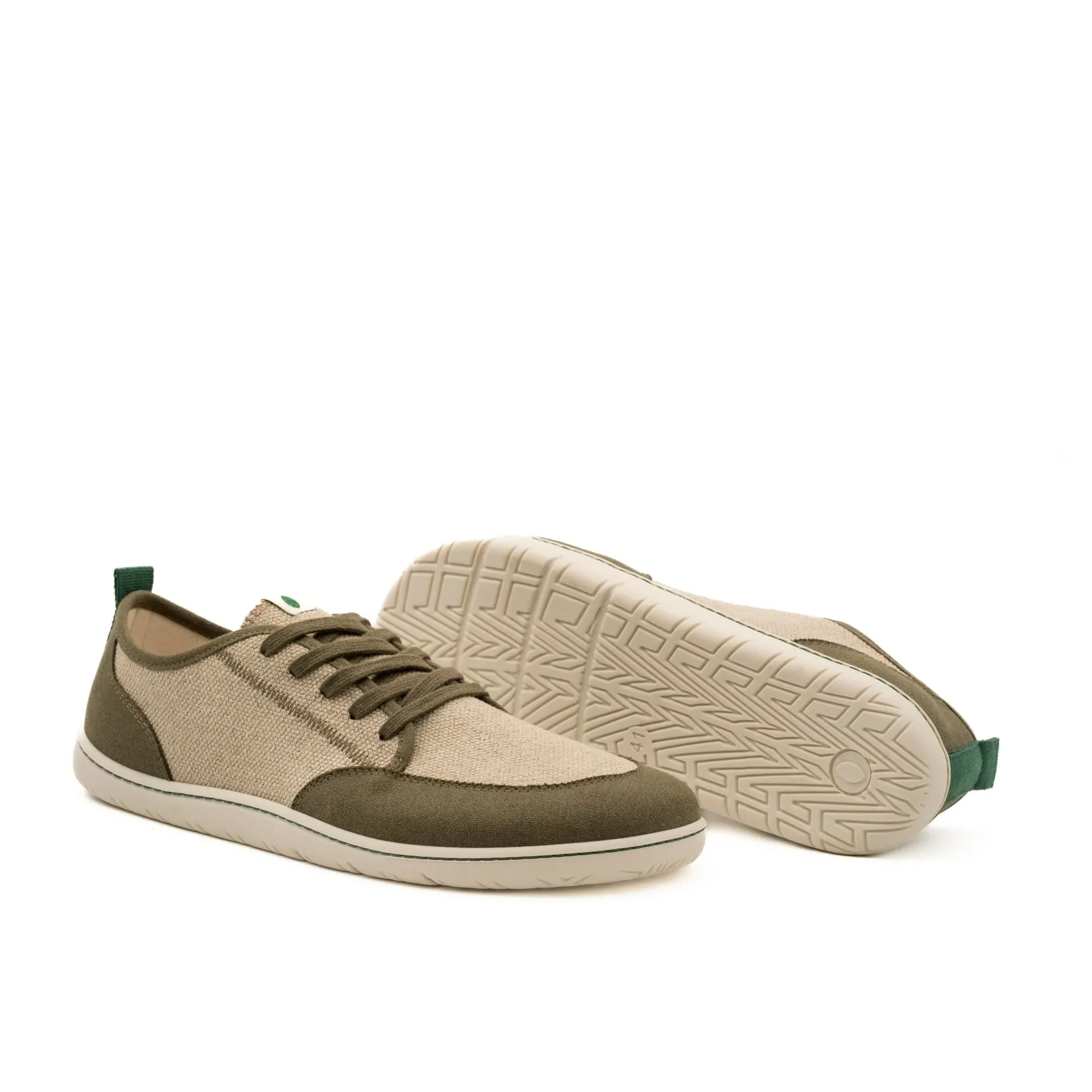Vegan barefoot khaki-linen TON017