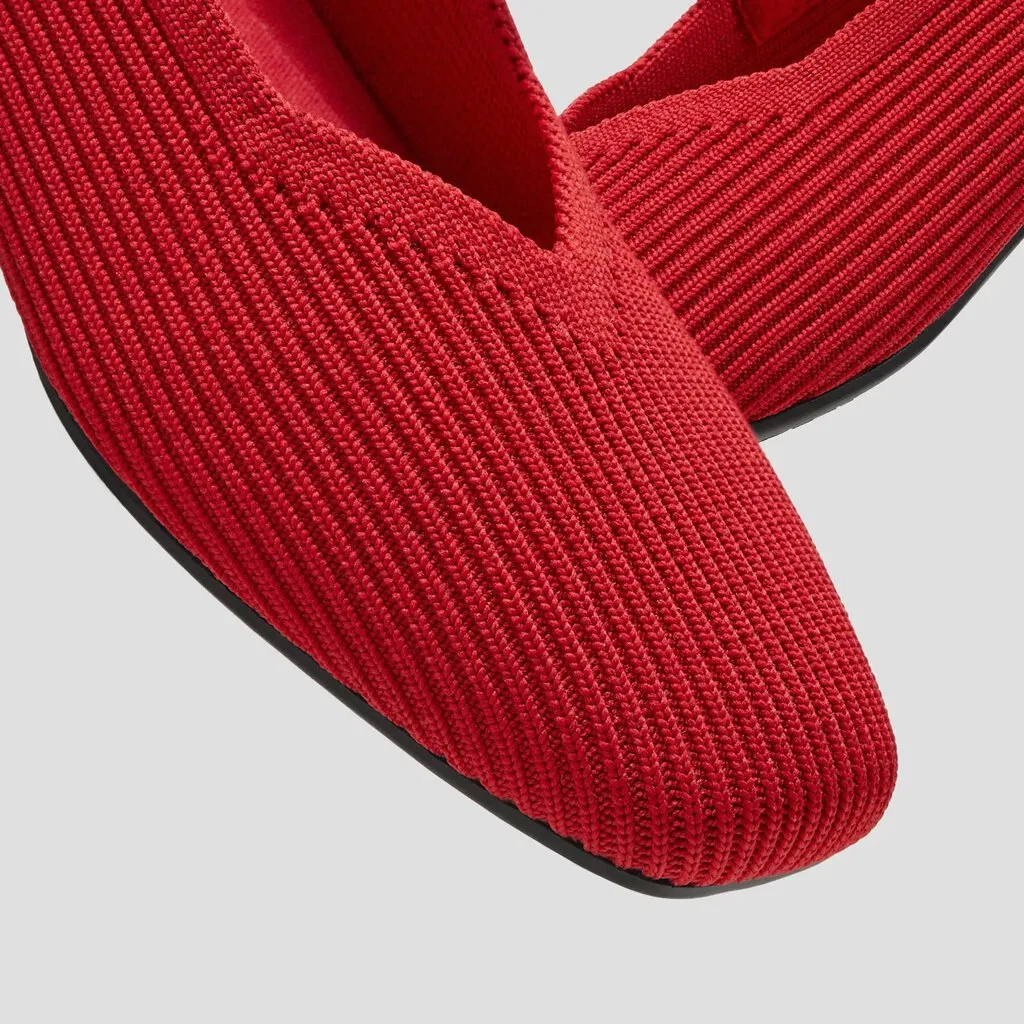 Vivaia Square-Toe Margot Mary-Jane Flats - Size 42