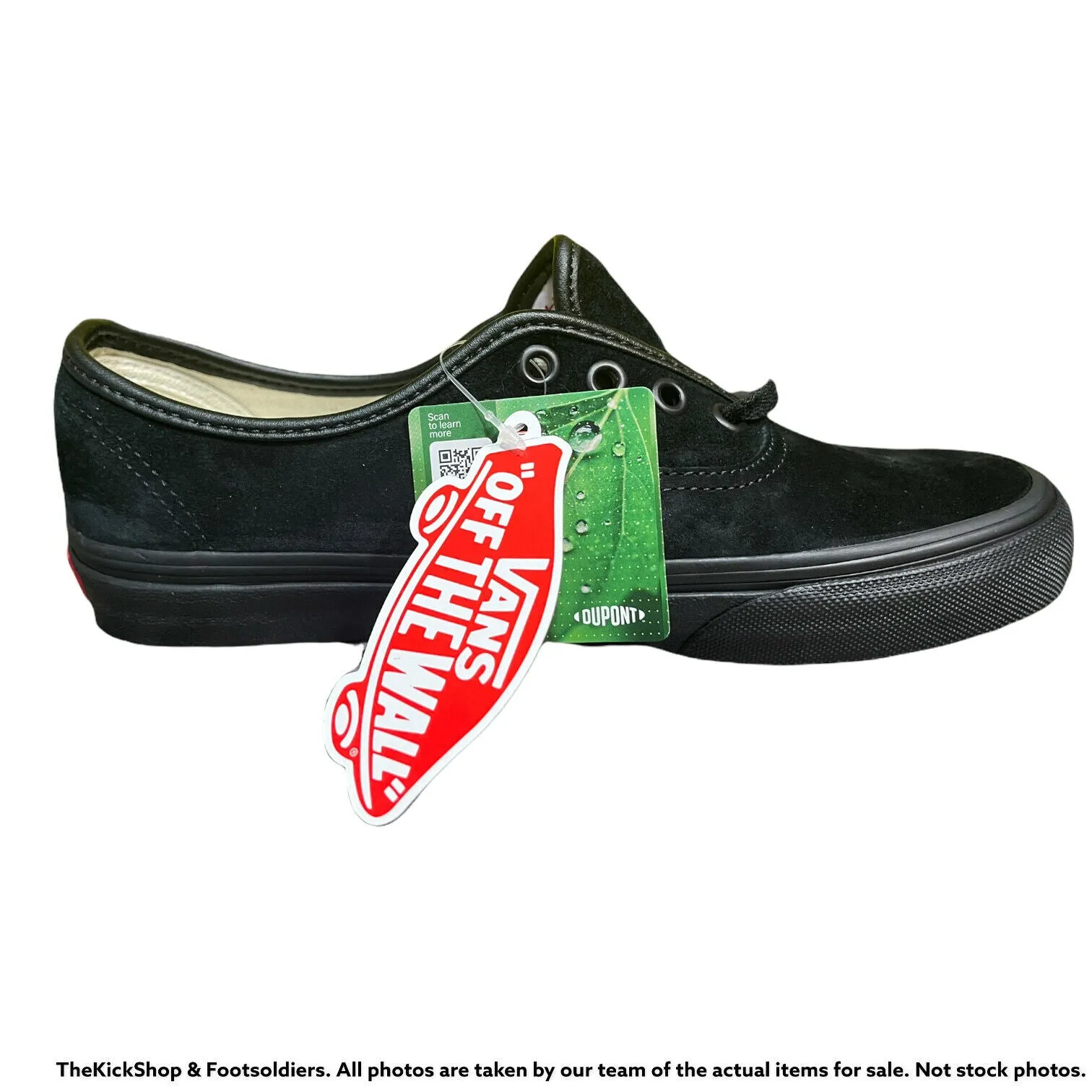 VN0A2Z5I18L1 VANS Authentic Pig Suede (Black) Men Size 5.5 | Women Size 7
