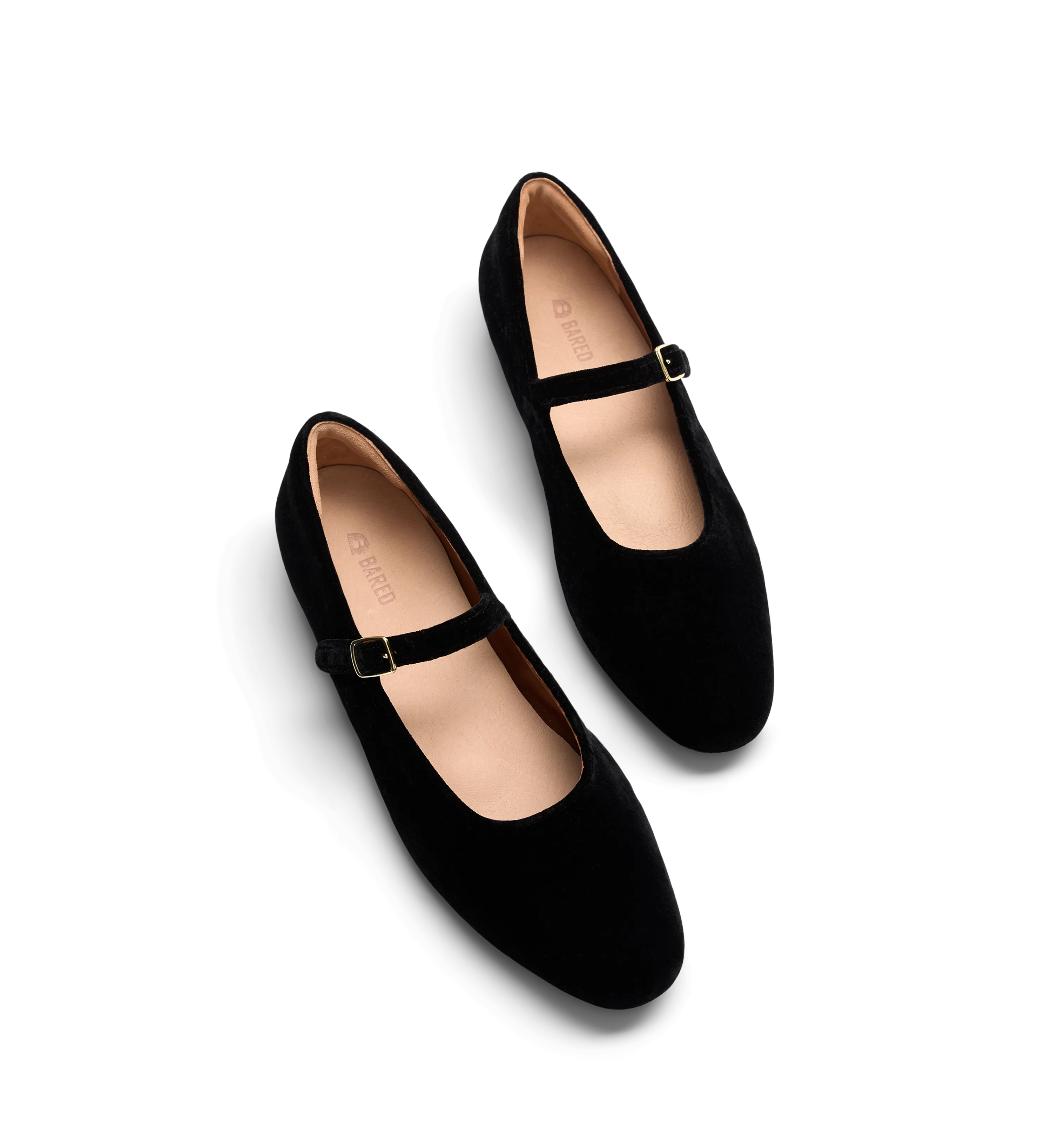 Whydah Black Velvet Ballet Flats