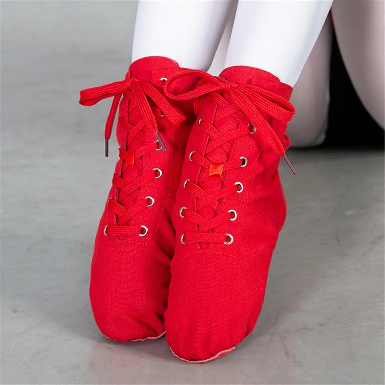 Women Men Canvas Casual Shoes House Shoes Jazz Boots Dance Shoes Soft Soled Exercise Shoes Womens Sneaker