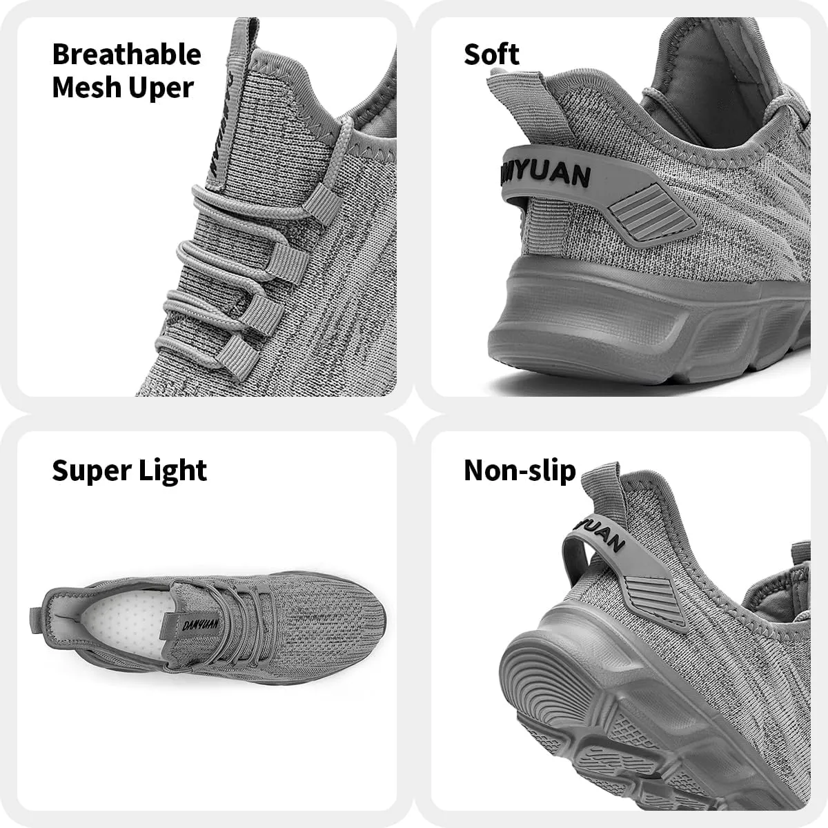 Women Running Shoes Walking Tennis Sport Shoes Women's Gym Sneakers Lightweight Breathable Non Slip Fashion Workout Shoe for Casual Jogging Mesh Sneaker