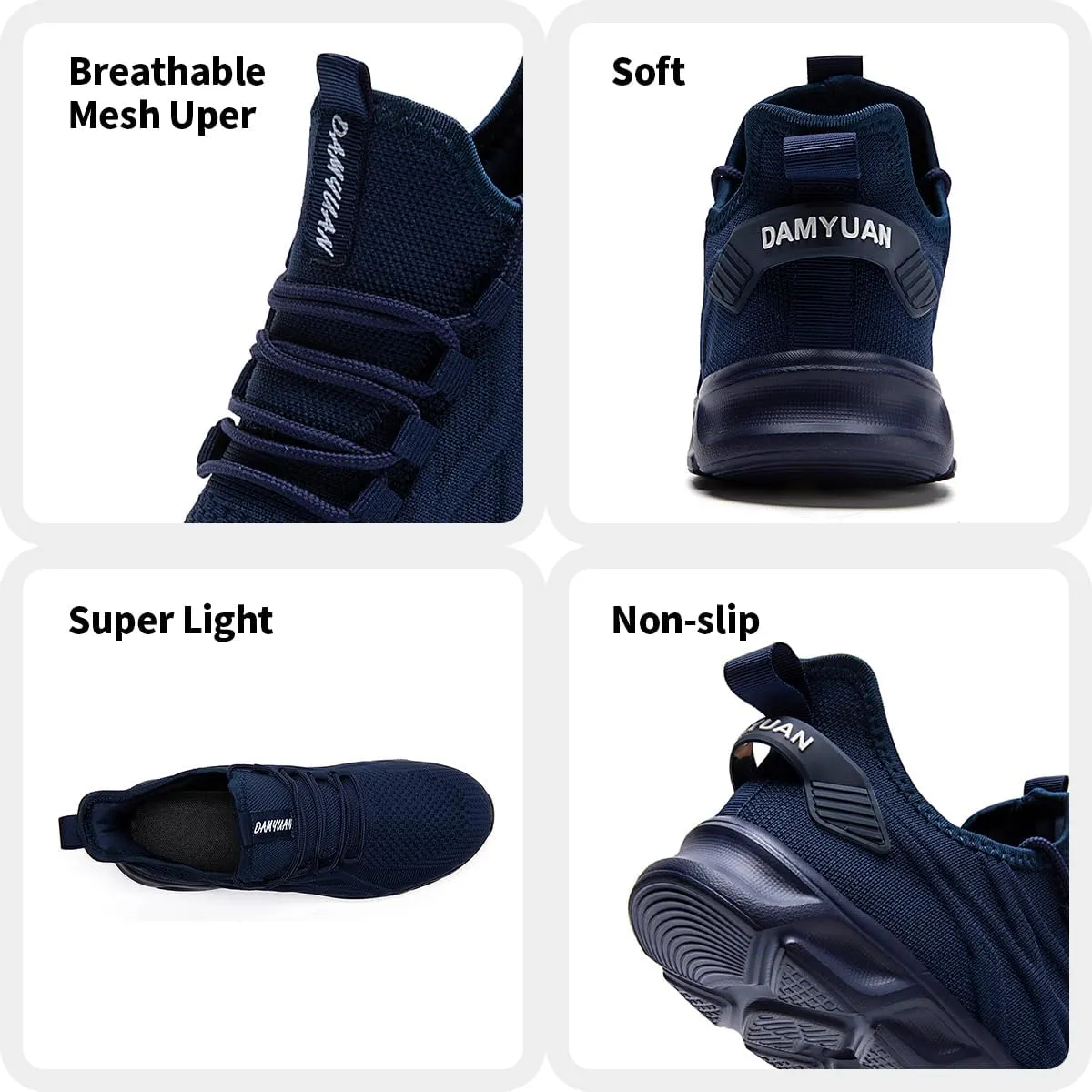 Women Running Shoes Walking Tennis Sport Shoes Women's Gym Sneakers Lightweight Breathable Non Slip Fashion Workout Shoe for Casual Jogging Mesh Sneaker