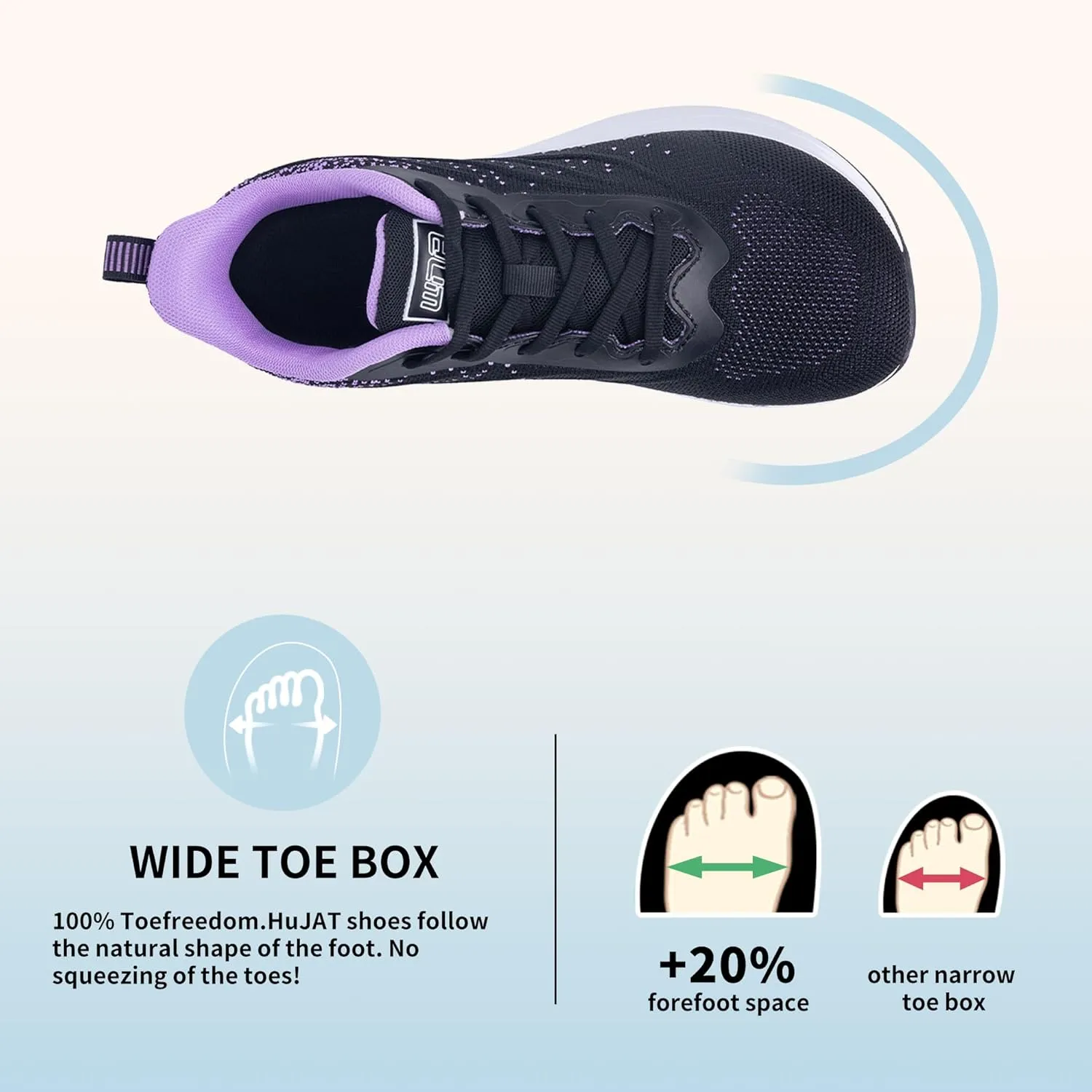 Women Running Shoes Wide Toe Box Air Tennis Walking Sneakers Slip On Comfortable Wide Width Athletic Shoes for Swelling Bunion US Size 6.5-11