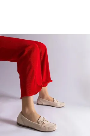 Women's Beige Moccasin