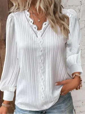 Women's Cozy Solid Color Tops: Casual Comfort & Style