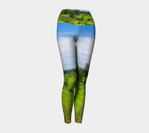 Women's Yoga Leggings - Fish Creek Park Votier's Flats Meadow